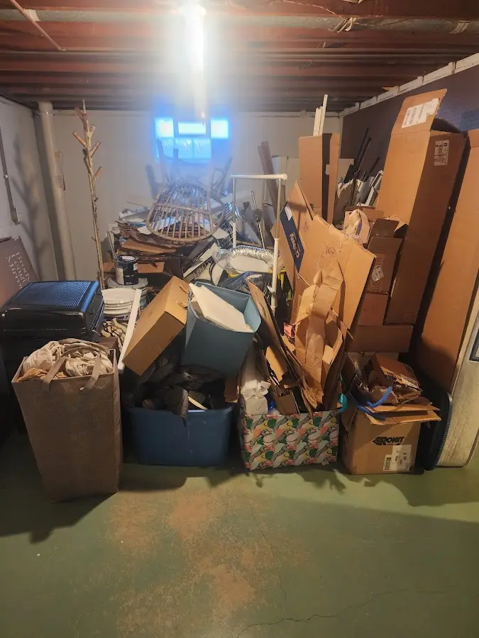 Roll-off dumpster container at job site for Concrete Dumpster Rental in Hazlehurst